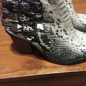 Jeffrey Campbell Carlton Snakeskin Bootie